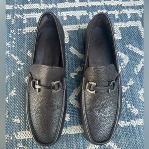 Salvatore Ferragamo Dark Brown Leather Loafers